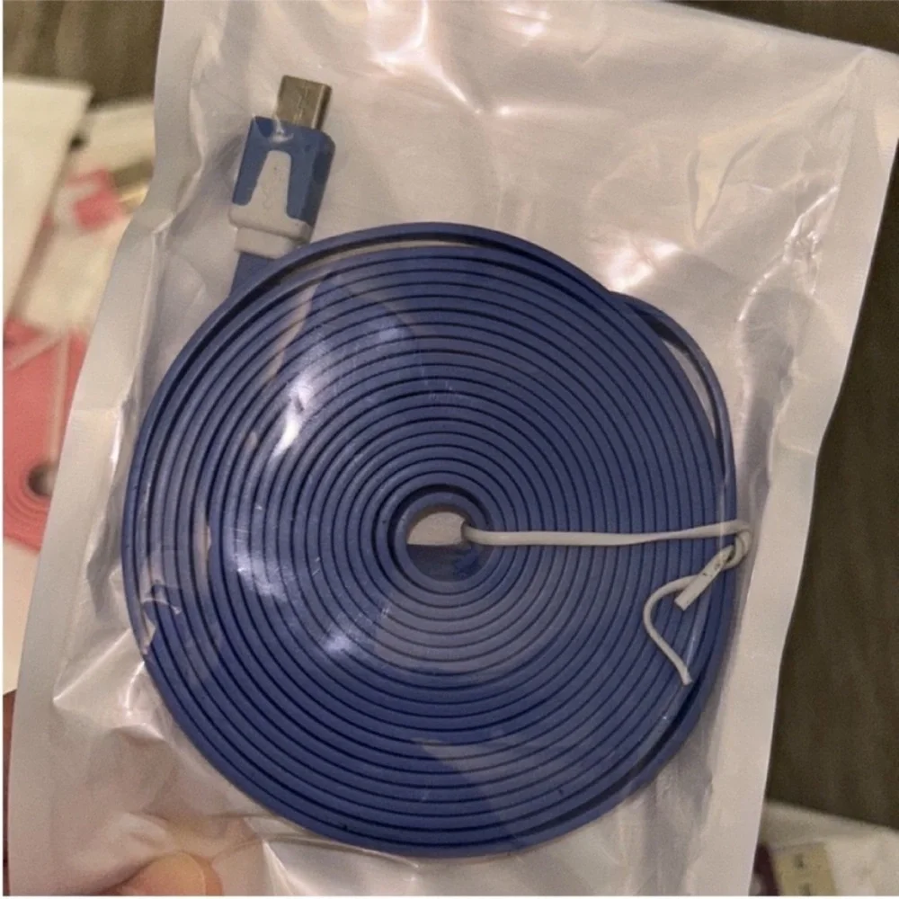 Bundle of flat noodle usb data Sync charger Cable